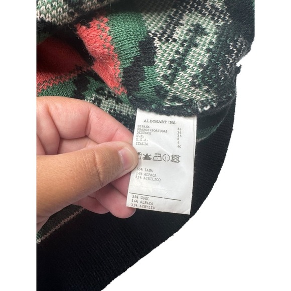 Aldomartins Nieves Aztec Geometric Sweater Women's 4 Wool Alpaca Fall Winter - Picture 3 of 4